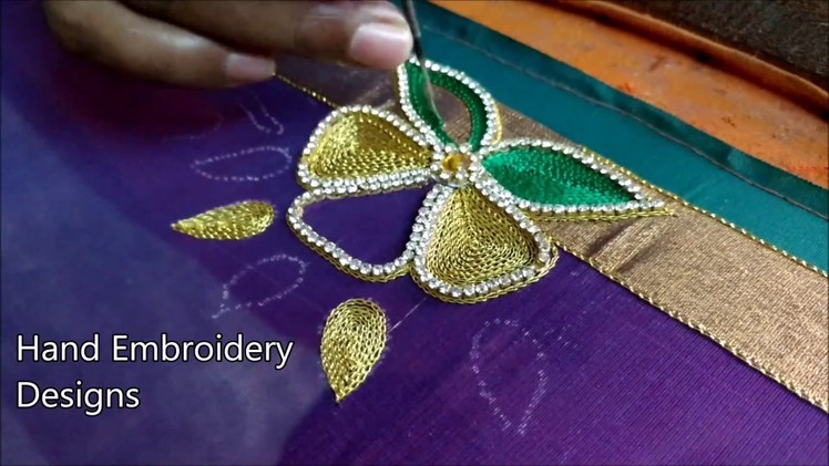 Hand embroidery designs | basic embroidery stitches | elegant stitches,stitch and flower embroidery