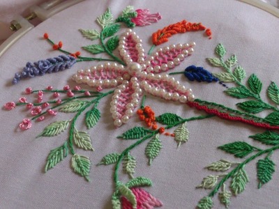 Hand embroidery designs. Hand embroidery stitches tutorial.