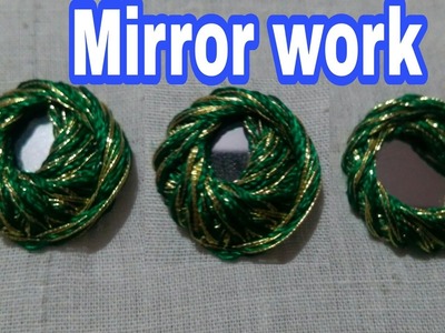 Hand embroidery designs :- Mirror work | HMA##028