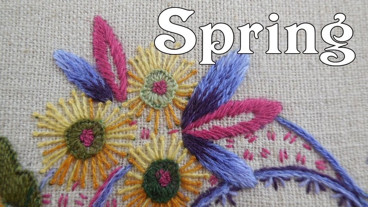 Hand Embroidery Distance Learning - 'Spring'