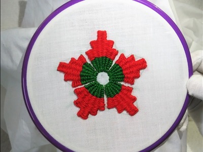 Hand Embroidery - Kadai Kamal Stitch (Design for Dress)