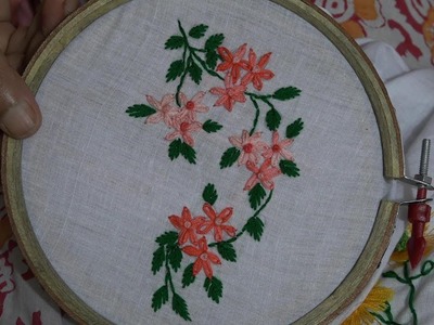 Hand Embroidery : Lazy Daisy Stitch