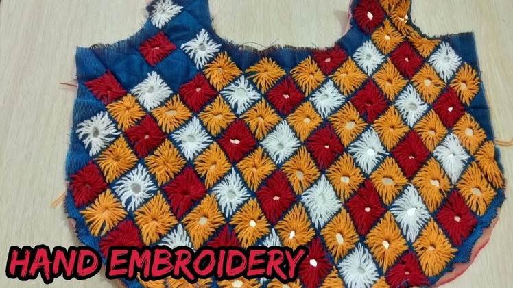 Hand embroidery learn at home in Hindi.how to do hand embroidery on fabric.