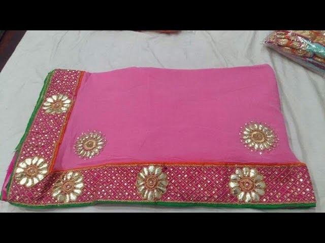 Hand Embroidery Sarees Designs || embroidery designs silk sarees