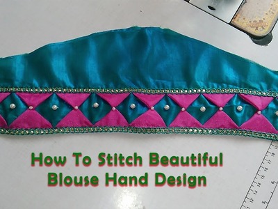 How To Cut And Stitch Latest Hand Design For Bridal Blouse || How to Make Hand Design For Blouse