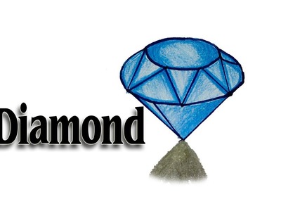 How to Draw a 3D Diamond - We Drawing 3D Tutorials - SLD