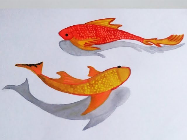 How to Draw a Goldfish - 3D Art Drawing