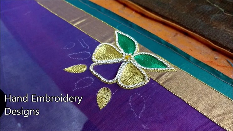 Maggam work blouse designs simple | hand embroidery designs | aari work designs