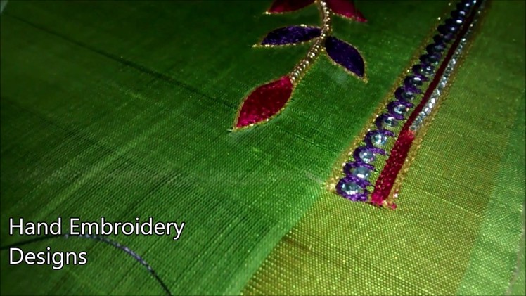 Maggam work blouse designs simple | hand embroidery designs | hand embroidery designs for beginners