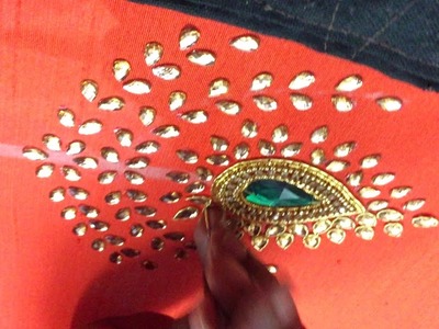 Making of kundan work with Jardosi - Making of hand embroidery