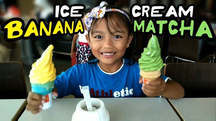 Pixel - Es Krim McD rasa Banana + Matcha + McFlurry | McDonald's ICE CREAM