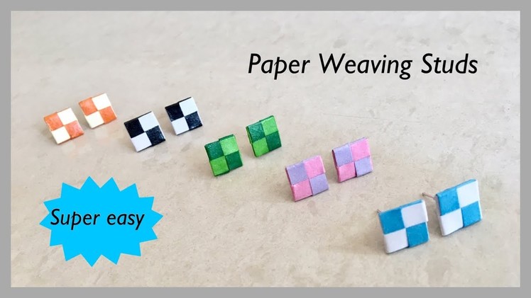 Quilling Paper Weaving Studs. Paper Weaving Studs Charm | Priti Sharma
