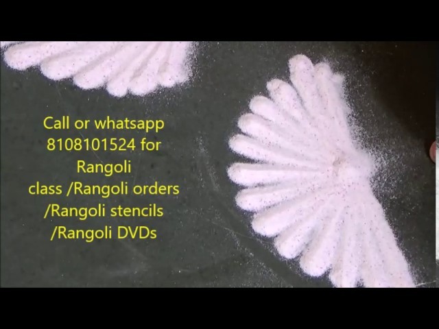 Rangoli free hand designs by Satish Thavi Rangoli class