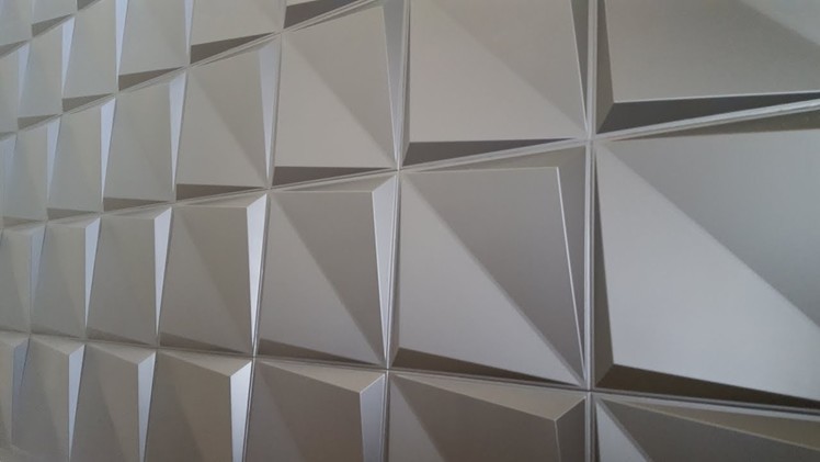 Rigid foam 3D wall panels installation - Falcon Eye