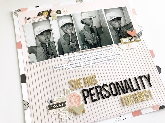 Scrapbook Process Video - "She Has Personality for Days!"