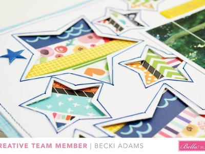 Scrapbooking with Washi Tape "Happy Birthday" By Becki Adams