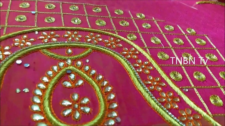 Simple maggam work blouse designs | hand embroidery designs | bridal maggam work blouse designs