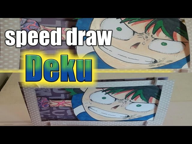 Speed drawing Deku,Izuku midoriya. *3d panel*