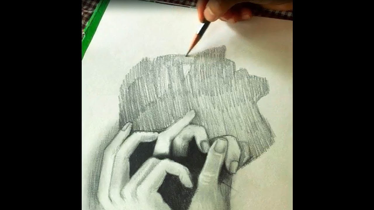 Trick Art on Line Paper - Drawing 3D Finger Part 2- Full HD