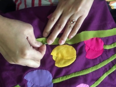TUTORIAL: Applique (Aplic) Hand Made Bed Sheet and Pillow Covers