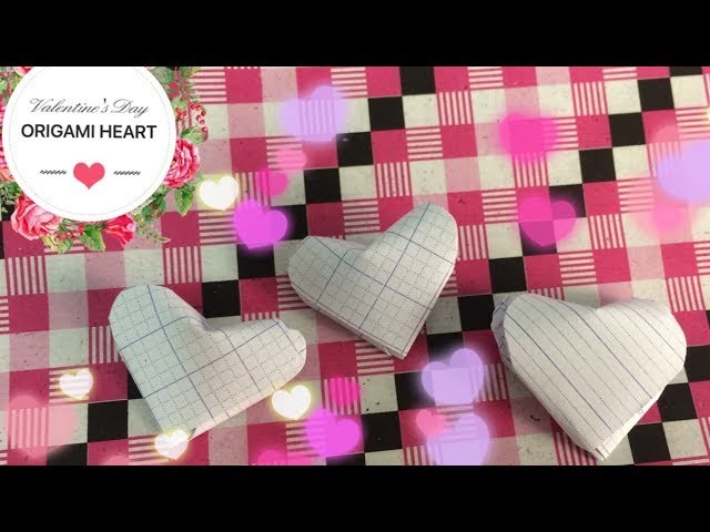#15 Xếp hình trái tim 3D - Origami tutorial - Heart