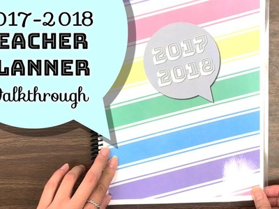 2017-2018 Teacher Planner Walkthrough