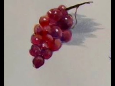 4 EASY Steps to Painting RED GRAPES with Acrylic Paint for the beginner, step by step,and  tips