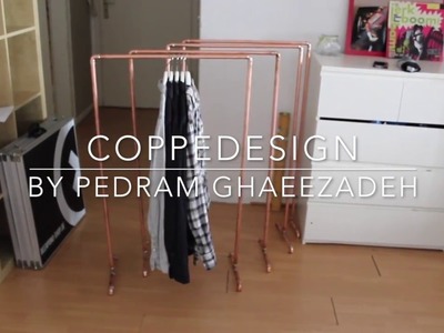 CoppeDesign - DIY small clothing rack - inspiration video #1