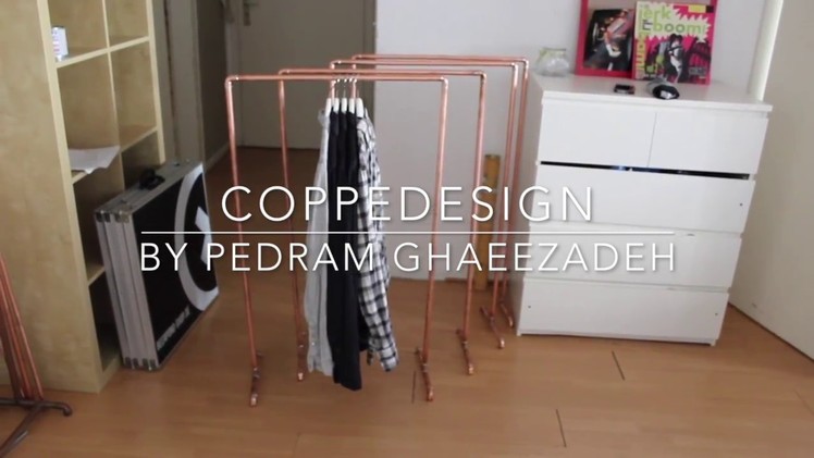 CoppeDesign - DIY small clothing rack - inspiration video #1