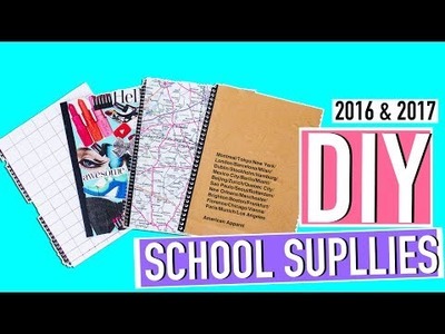 DIY Back to School Supplies 2016-2017!!