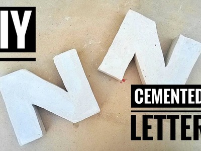 DIY: Cemented Letter made of plaster of paris | Natasha Waris