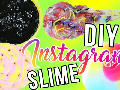 DIY Instagram Slime Tested! Trix Yogurt Slime! Boba Slime! Lava Lamp Slime! Rainbow Noodles Slime!