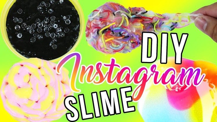 DIY Instagram Slime Tested! Trix Yogurt Slime! Boba Slime! Lava Lamp Slime! Rainbow Noodles Slime!