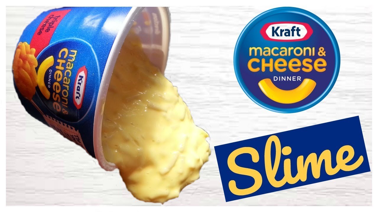 DIY Kraft Macaroni & Cheese Slime, How To Make Slime Using Mac and Cheese