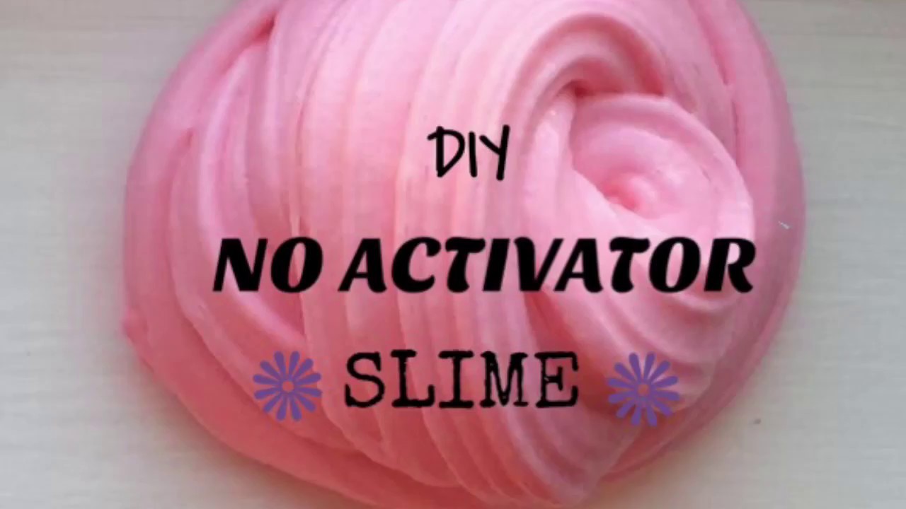 DIY NO ACTIVATOR SLIME No Borax Liquid Starch Or Contact Lens Solution