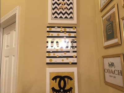 Dollar Tree DIY - ????Chanel Inspired Wall Art (No Glitter or Paint Needed)????