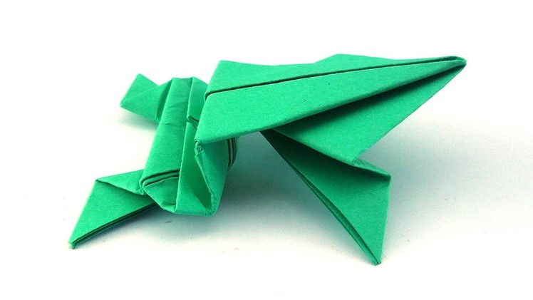 Easy Origami: Jumping Frog | 90 Seconds of Origami