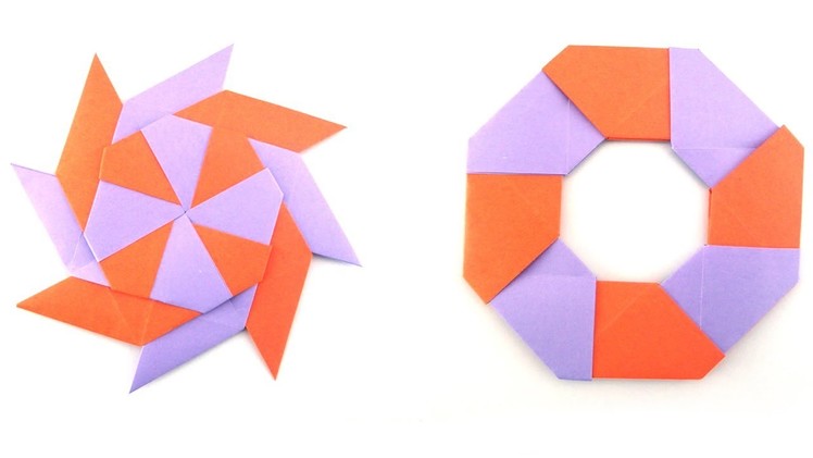 Easy Origami: Ninja Star Transforming | 90 Seconds of Origami