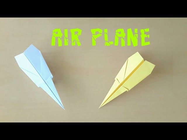 EASY PAPER AIRPLANE-how to make a paper air plane that flies 100 feet. classic figher