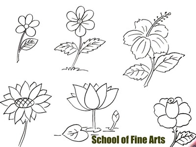 Flower Drawing : Quick & Easy Drawing Lesson