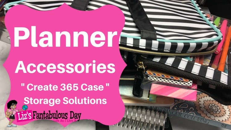 Happy Planner Travel Bag,  What's in my Happy Planner Bag, Planner Accessories, Supply Organization,