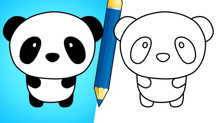 How to Draw a Cute Panda Bear - Easy