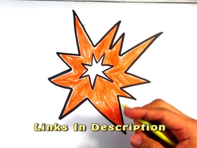 How to Draw an Explosion - Cartoon - Easy Pictures to Draw