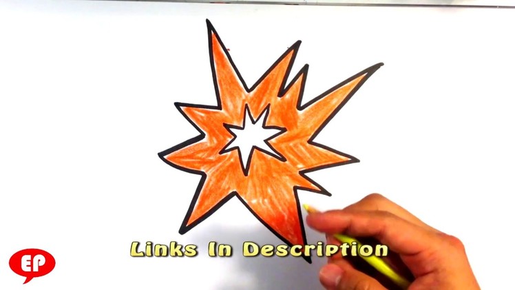 How to Draw an Explosion - Cartoon - Easy Pictures to Draw