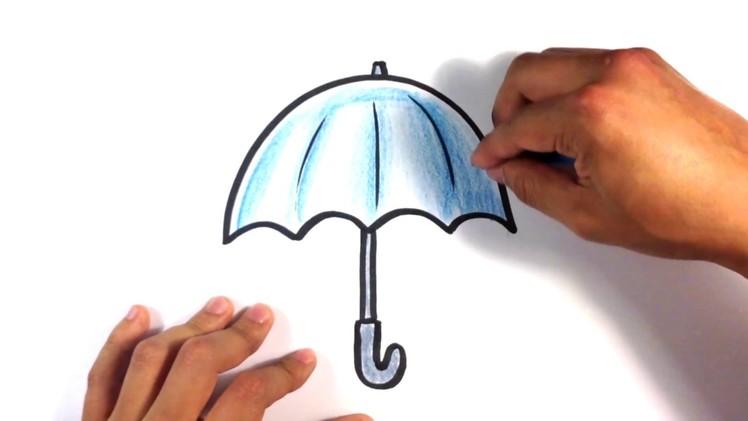 How to Draw an Umbrella - Cartoon - Easy Pictures to Draw