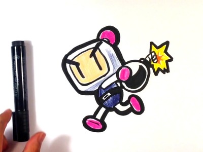 How to Draw Bomberman - Nintendo - Easy Pictures to Draw