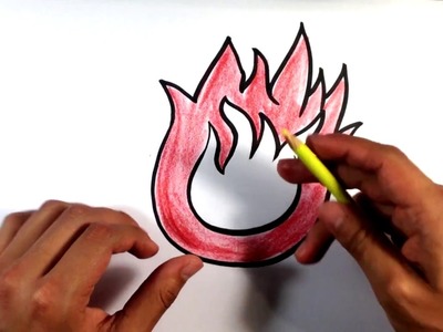 How to Draw Fire - Cartoon - Easy Picture to Draw