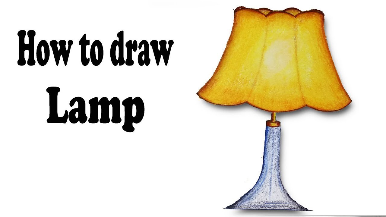 How to draw Lamp.Step by step(easy draw)
