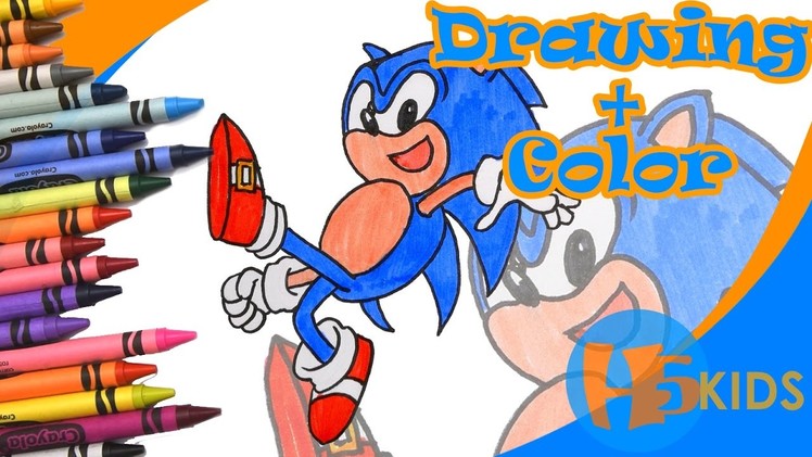 How To Draw Sonic the Hedgehog - Sonic Forces - Easy - Drawing Tutorial (Drawing For Kids)