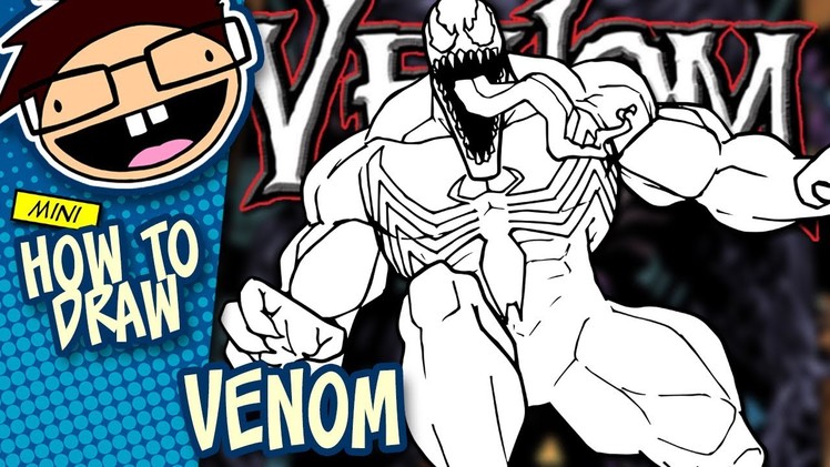 How to Draw VENOM (Classic Comic Version) | Narrated Easy Step-by-Step Tutorial